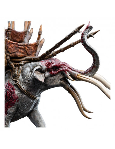 Lord of the Rings Mini Statue Mumak in Battle 17 cm