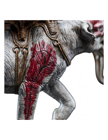 Lord of the Rings Mini Statue Mumak in Battle 17 cm