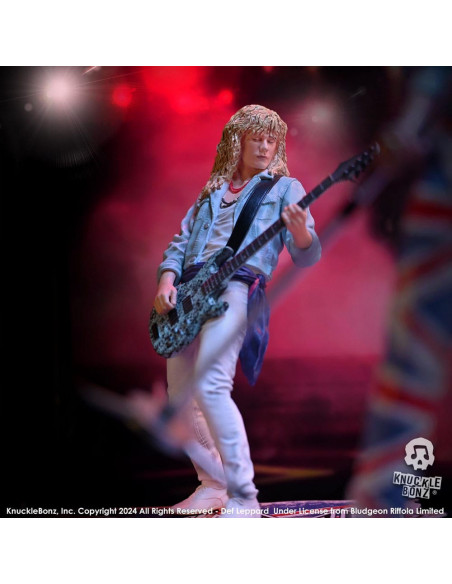 Def Leppard Rock Iconz Statue Rick Savage 24 cm