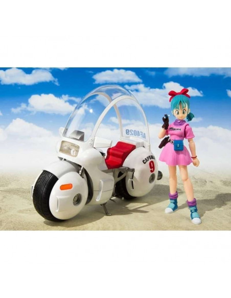 S.H. Figuarts BUNDLE Bulma + Moto Capsule No. 9 & Goku bambino Bandai Tamashii !