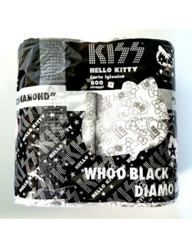 KISS & GENE SIMMONS HELLO KITTY CARTA IGIENICA TOILET PAPER LIMITED EDITION 2012