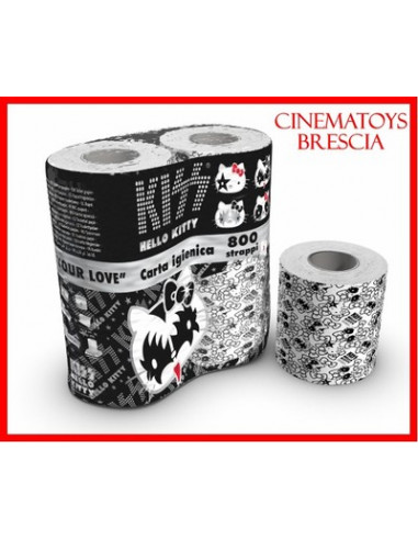 KISS & GENE SIMMONS HELLO KITTY CARTA IGIENICA TOILET PAPER LIMITED EDITION 2012