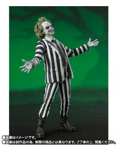 Michael Keaton Beetlejuice Action Figure S.H. Figuarts Bandai Tamashii Brown Box
