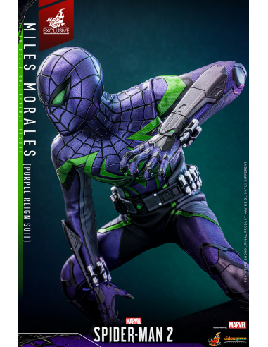 Spider-Man MILES MORALES PURPLE REIGN SUIT 1/6 Hot Toys Sideshow Exclusive VGM68