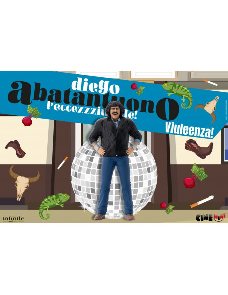 DIEGO ABATANTUONO Set Completo 4 Figure + KIT VIULEENZA cinemini Infinite Statue