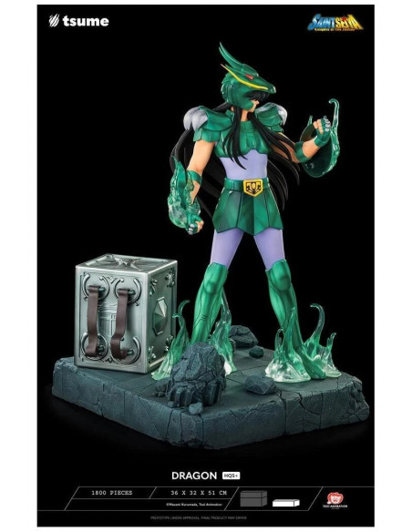 Saint Seiya Dragon Shiryu HQS+ 1/4 Cavalieri dello zodiaco Bronze Statue Tsume