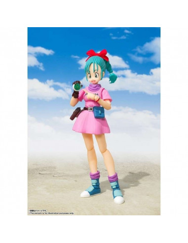 S.H. Figuarts BUNDLE Bulma + Moto Capsule No. 9 & Goku bambino Bandai Tamashii !