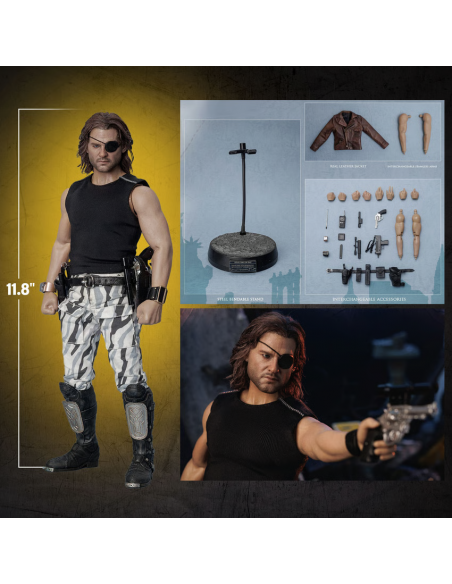 Escape from New York Kurt Russell Snake Plissken Real Hair Ver. Asmus Sideshow