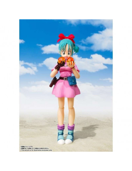 S.H. Figuarts BUNDLE Bulma + Moto Capsule No. 9 & Goku bambino Bandai Tamashii !