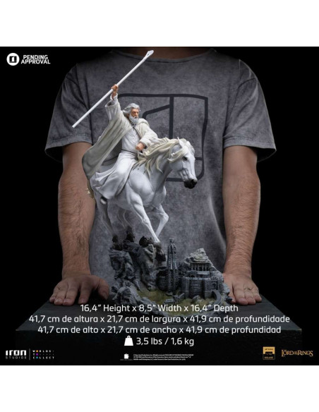 Lord of the Rings GANDALF the white on shadowfax CCXP Exclusive Iron Studios