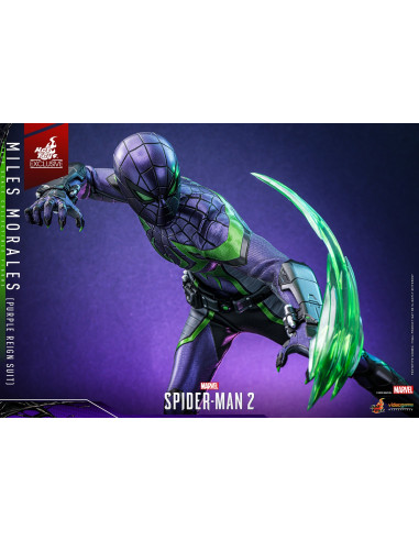 Spider-Man MILES MORALES PURPLE REIGN SUIT 1/6 Hot Toys Sideshow Exclusive VGM68
