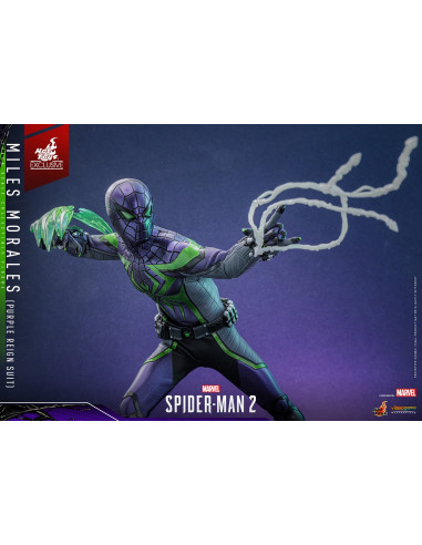 Spider-Man MILES MORALES PURPLE REIGN SUIT 1/6 Hot Toys Sideshow Exclusive VGM68