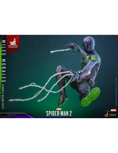 Spider-Man MILES MORALES PURPLE REIGN SUIT 1/6 Hot Toys Sideshow Exclusive VGM68