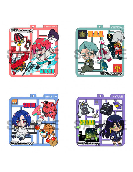 Mobile Suit Gundam GQuuuuuuX Plat Collection Keychain Assortment (4)