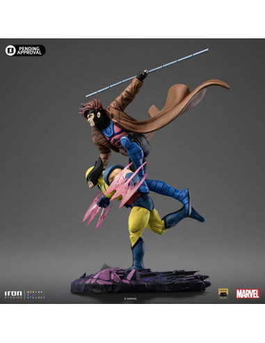 X-MEN 97 WOLVERINE & GAMBIT 1/10 STATUE