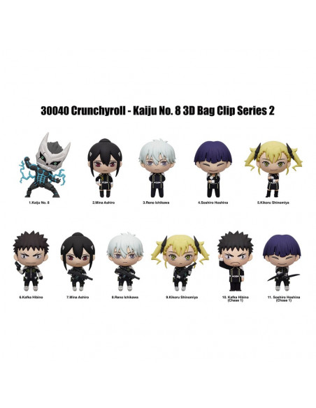 Kaiju No. 8 PVC Bag Clips Series 2 Display (24)