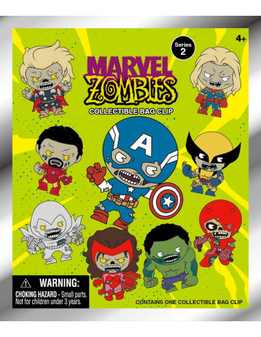 Marvel PVC Bag Clips Series 2 Zombies  Display (24)