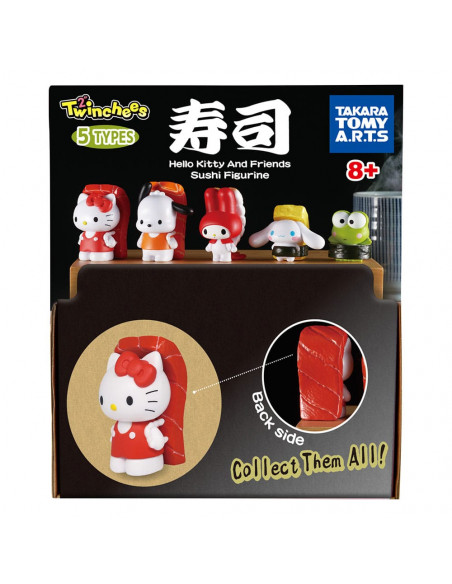 Sanrio Twinchees Mini Figures Hello Kitty & Friends Sushi Kawai 5 cm Display (24)