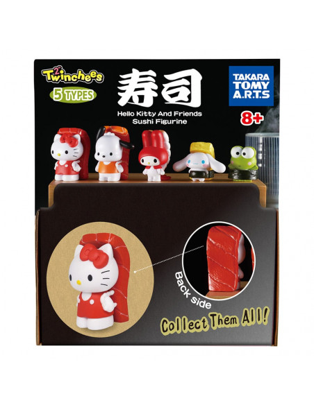 Sanrio Twinchees Mini Figures Hello Kitty & Friends Sushi Kawai 5 cm Display (24)