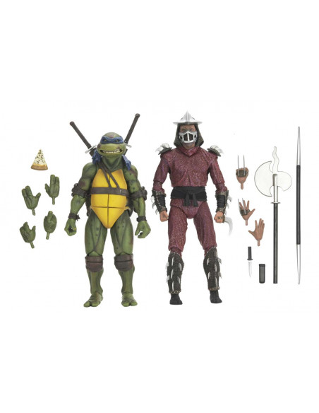 TMNT 1990 ROOF TOP SHRED VS LEO 2PACK AF