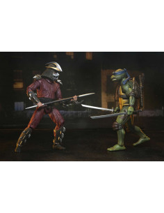 TMNT 1990 ROOF TOP SHRED VS LEO 2PACK AF 2