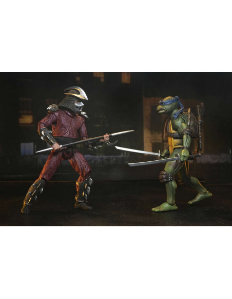 TMNT 1990 ROOF TOP SHRED VS LEO 2PACK AF