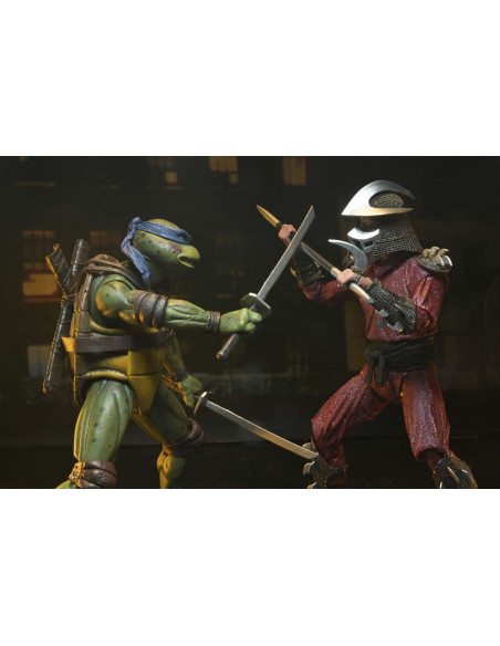 TMNT 1990 ROOF TOP SHRED VS LEO 2PACK AF