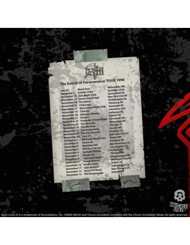 Death Rock Ikonz On Tour Road Case Statue + Stage Backdrop Set The Sound of Perseverance Tour 1998