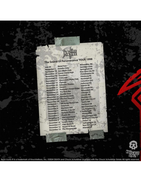 Death Rock Ikonz On Tour Road Case Statue + Stage Backdrop Set The Sound of Perseverance Tour 1998