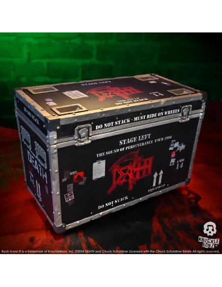Death Rock Ikonz On Tour Road Case Statue + Stage Backdrop Set The Sound of Perseverance Tour 1998