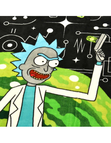 RICK & MORTY PORTAL COZY BLANKET