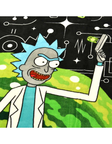 RICK & MORTY PORTAL COZY BLANKET