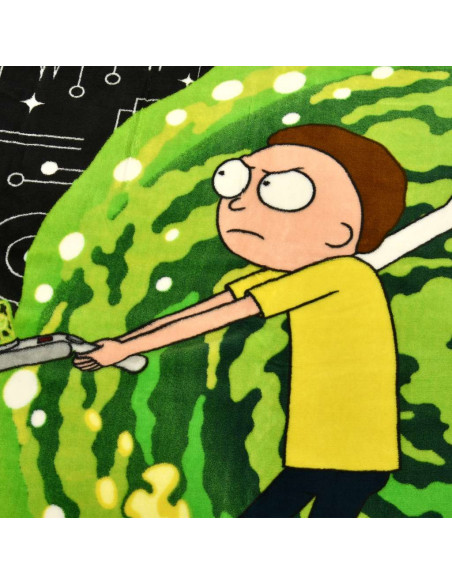 RICK & MORTY PORTAL COZY BLANKET