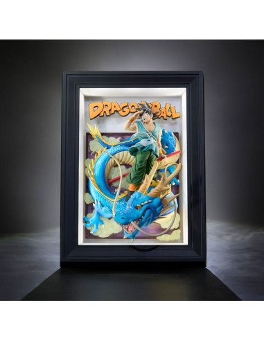 Dragon Ball Z Tamashii Art 3D Relief Picture Son Goku & Dragon 27 cm