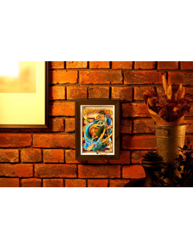 Dragon Ball Z Tamashii Art 3D Relief Picture Son Goku & Dragon 27 cm