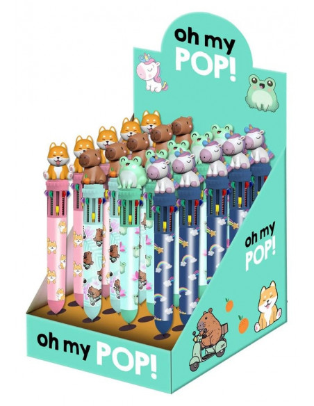 Oh My Pop ! Multicoloured ball pen Mix - Display (24)