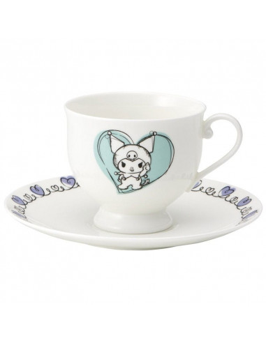 Sanrio Bone China Mug & Plate Set Kuromi