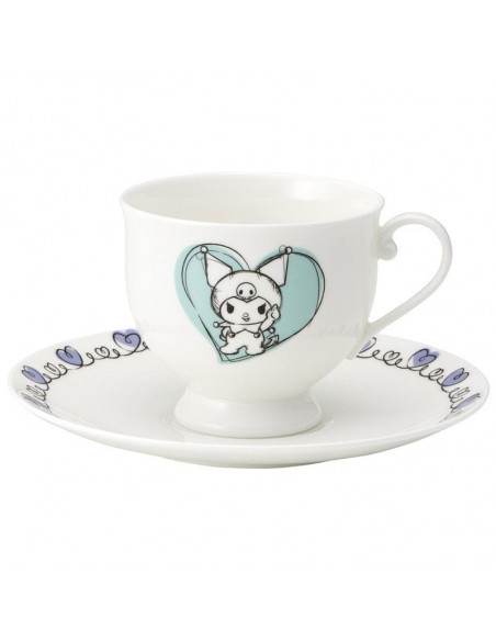 Sanrio Bone China Mug & Plate Set Kuromi