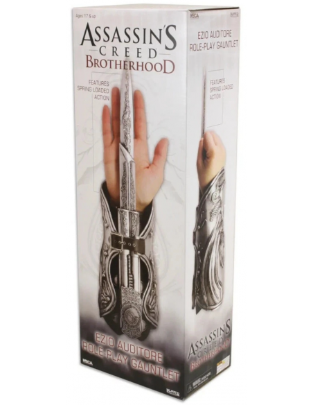Assassin Creed 2 Ezio Hidden Blade Role CosPlay Gauntlet Prop Replica 1:1 NECA
