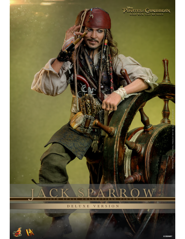 PIRATES OF THE CARIBBEAN J. Depp Jack Sparrow DLX Figure DX39 Hot Toys Sideshow