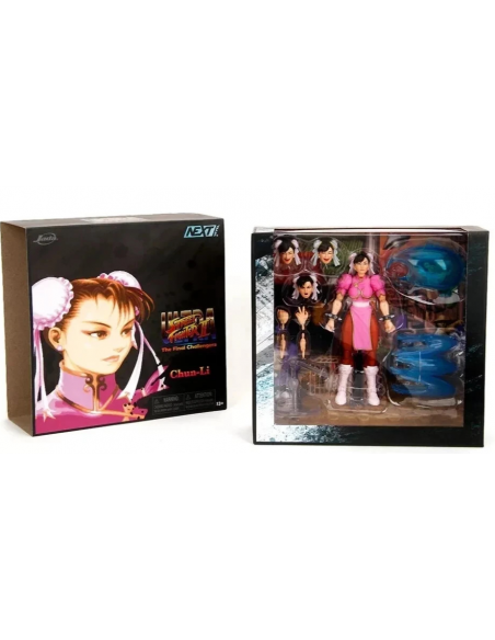 JADA TOYS 1/12 STREET FIGHTER II CHUN LI PINK DRESS ACTION FIGURE sdcc ver.