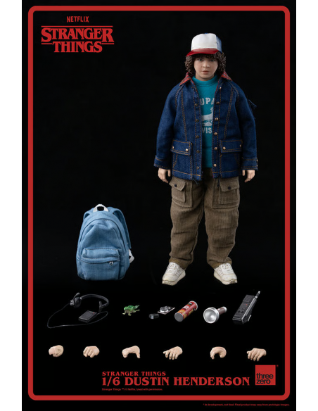 Stranger Things Gaten Matarazzo DUSTIN HENDERSON 1:6 Figure Threezero Sideshow