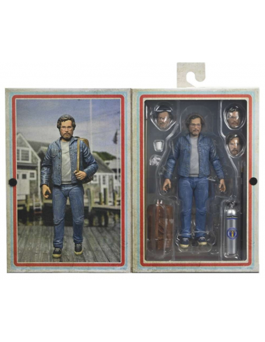 LO SQUALO Jaws Action Figure Richard Dreyfuss Hooper Amity Arrival Ultimate NECA