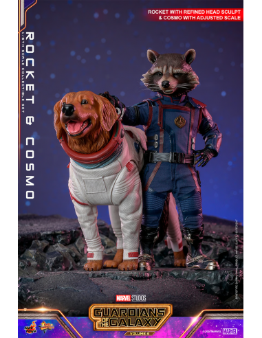 I Guardiani Della Galassia Rocket & Cosmo 1/6 Action Figure MMS708 Hot Toys