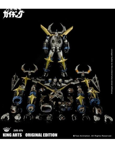 GAIKING ORIGINAL EDITION Black & Gold King Arts Diecast Robot DFS076 BROWN BOX