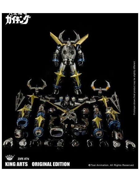 GAIKING ORIGINAL EDITION Black & Gold King Arts Diecast Robot DFS076 BROWN BOX
