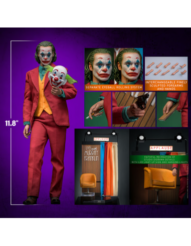 DC Batman Joaquin Phoenix THE JOKER 1/6 Action Figure Hot Toys Sideshow DX42
