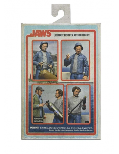 LO SQUALO Jaws Action Figure Richard Dreyfuss Hooper Amity Arrival Ultimate NECA