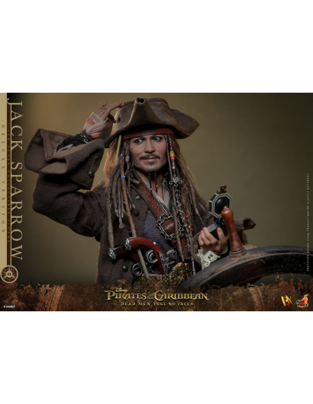 PIRATES OF THE CARIBBEAN J. Depp Jack Sparrow DLX Figure DX39 Hot Toys Sideshow