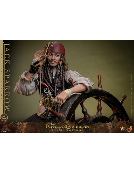 PIRATES OF THE CARIBBEAN J. Depp Jack Sparrow DLX Figure DX39 Hot Toys Sideshow